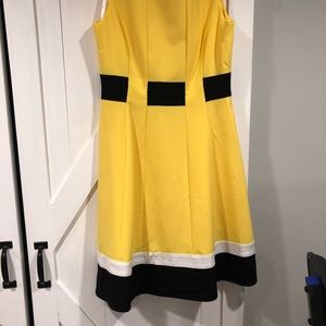 Calvin Klein Colorblock fit & flare dress 6